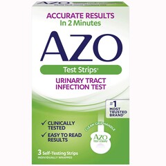 IHealth Urinalysis Test Kit AZO Test Strips&reg; Urinary Tract Infection Detection 3 Tests per Kit, 1/BX