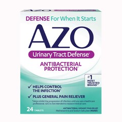 IHealth Urinary Pain Relief AZO&reg; Urinary Tract Defense 162 mg - 162.5 mg Strength Methenamine / Sodium Salicylate Tablet 24 per Box, 1/BX