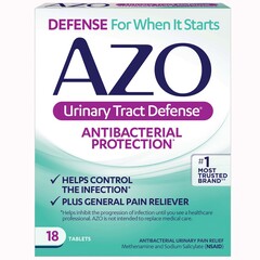 IHealth Urinary Pain Relief AZO&reg; Urinary Tract Defense 162 mg - 162.5 mg Strength Methenamine / Sodium Salicylate Tablet 18 per Box, 1/BX