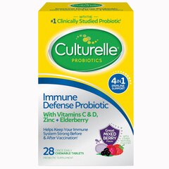 IHealth Probiotic Dietary Supplement Culturelle&reg; 28 per Box Chewable Tablet, 1/BX