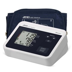A&D Medical Home Automatic Digital Blood Pressure Monitor AND Wide Cuff Nylon Cuff 22 to 42 cm Desk Model, 1/EA