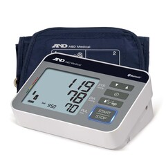 A&D Medical Home Automatic Digital Blood Pressure Monitor AND Wide Cuff Nylon Cuff 22 to 42 cm Desk Model, 1/EA