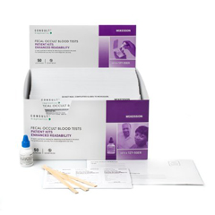 MON1060833BX - McKesson - Rapid Diagnostic Test Kit Consult Colorectal Cancer Screen Fecal Occult Blood Test (FOB) Stool Sample CLIA Waived 50 Tests