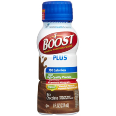 MON983719CS - Nestle Healthcare Nutrition - Oral Supplement Boost Plus® Rich Chocolate 8 oz. Bottle Ready to Use