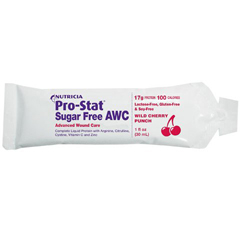 MON628435EA - Medical Nutrition USA - Protein Supplement Pro-Stat® Sugar Free AWC Wild Cherry Punch 1 oz. Individual Packet Ready to Use