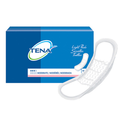MON843792CS - Essity - TENA® Light Incontinence Pads, Moderate Absorbency, Regular Length