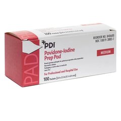 PDI PVP Prep Pad Povidone Iodine, 10% Individual Packet 1-3/16