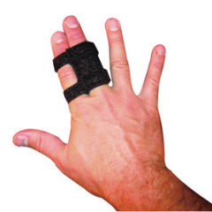 MON669202PK - Brown Medical - DigiWrap® Neoprene Finger Splint, Black, Size 1