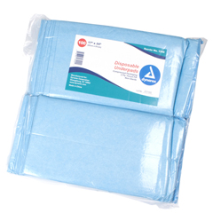 MON793874CS - Dynarex - Underpad Chux 17 x 24 Disposable Tissue Moderate Absorbency