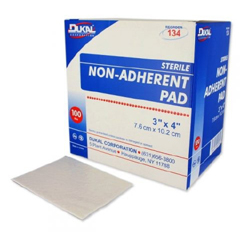 MON327222CS - Dukal - Pad Non Adherent Str 3X4 100/BX 12BX/CS