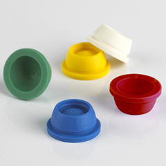 MON1120183BX - Globe Scientific - Tube Closure Santoprene Stopper Cap Red 16 mm For 12 to 13 mm Blood Collection Tubes and Test Tubes NonSterile, 1000/BX