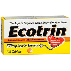 MON976260BT - Medtech Laboratories - Pain Relief Ecotrin 325 mg Strength Tablet 125 per Bottle