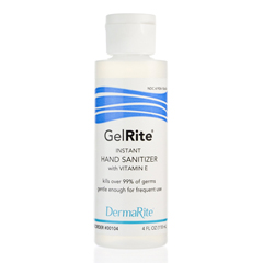 MON576312CS - Dermarite - Gelrite® Gel Hand Sanitizer, 4 oz. Bottle, Ethyl Alcohol