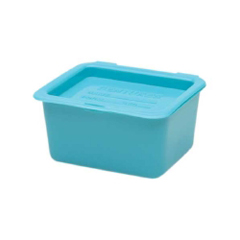 MON44940CS - Medical Action Industries - Denture Cup Medegen Blue Double-Hinged Lid Reusable, 24EA/CS