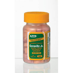 MON349923BT - Major Pharmaceuticals - Multivitamin Supplement Cerovite Jr. 3500 IU / 400 IU / 108 mg Strength Chewable Tablet 60 per Bottle