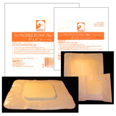 MON625684BX - Gentell - Foam Dressing LoProfile®, 10EA/BX