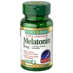 MON766613BT - US Nutrition - Melatonin Natures Bounty 5 mg Tablets, 60EA per Bottle