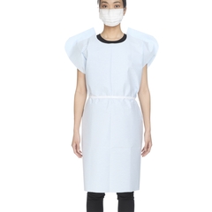McKesson Patient Exam Gown One Size Fits Most Blue Disposable, 50/CS