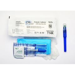 MON1034692BX - Cure Medical - Cure Twist® Intermittent Catheter Kit, 14 Fr. (T14K), 30/BX