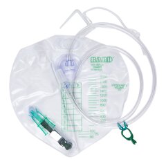 Bard Medical Urinary Drain Bag Anti-Reflux Valve 2000 mL Vinyl