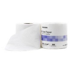 MON1045390CS - McKesson - Toilet Tissue White 2-Ply Standard Size Cored Roll 500 Sheets 3.66 X 4.06 Inch, 96/CS