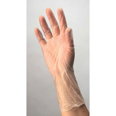 MON1011473CS - Cardinal Health - Exam Glove Small NonSterile Vinyl Standard Cuff Length Smooth Clear Not Chemo Approved, 1500/CS