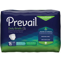 MON677289BG - First Quality - Prevail® Brief, Heavy Absorbency, X-Small, (15 to 22), 16EA/PK