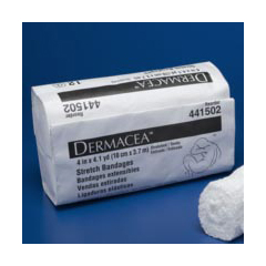 MON529110EA - Cardinal Health - Stretch Bandage Roll Dermacea Cotton / Polyester Blend 4 x 4.1 Yard Sterile