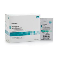 MON1094352CS - McKesson - Antiseptic Skin Cleanser 15 mL Individual Packet 4% Chlorhexidine Gluconate / Isopropyl Alcohol, 500/CS
