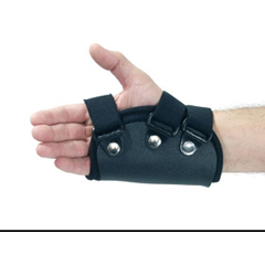 MON631641EA - Alimed - Hand Splint FREEDOM® comfort™ Boxer Fracture Prefab Left Hand Black Medium