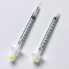 MON839474BX - Retractable Technologies - VanishPoint® Insulin Syringe with Needle, 100 EA/BX