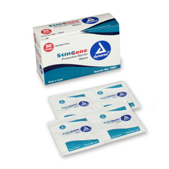 MON770594BX - Dynarex - Protective Barrier Wipe StinGone™ Individual Packets Disposable, 50EA/BX