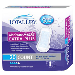 MON975706BG - Secure Personal Care Products - TotalDry® Bladder Control Pads (SP1563), 20 EA/BG