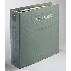 MON701494EA - First Healthcare Products - Medication Administration Record Binder 3 Rings Navy