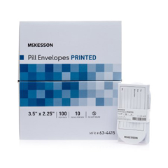 MON624665BX - McKesson - Pill Envelope Medi-Pak® White, 1000EA/BX