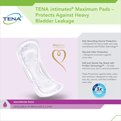 MON1131554BG - Essity - TENA® Intimates™ Maximum Absorbency Incontinence Pads, Long Length