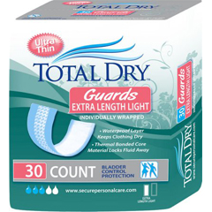 MON975707BG - Secure Personal Care Products - TotalDry® Bladder Control Pads (SP1565), 30 EA/BG