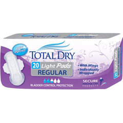 MON975703BG - Secure Personal Care Products - TotalDry® Bladder Control Pads (SP1560), 20 EA/BG