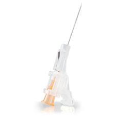 MON1150038EA - McKesson - Hypodermic Needle McKesson Prevent HT Hinged Safety Needle 25 Gauge 1 Inch Length