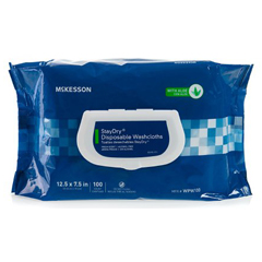 MON630080PK - McKesson - StayDry® Personal Wipes, 100-Sheet Soft-Pack