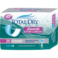 MON975709BG - Secure Personal Care Products - TotalDry® Bladder Control Pads (SP1570), 30 EA/BG