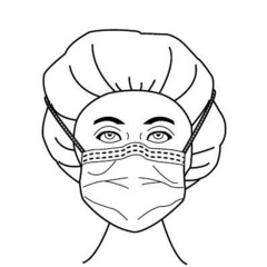 Aspen Surgical Products Surgical Mask Fog Shield Anti-fog Foam Pleated Tie Closure One Size Fits Most Green NonSterile Not Rated Adult, 150/CS