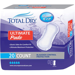 MON975712BG - Secure Personal Care Products - TotalDry™ Bladder Control Pad, 16-1/2L
