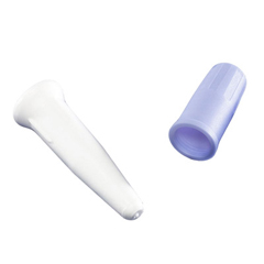 MON297350EA - Cardinal Health - Catheter Plug Curity Sterile, White Plug, Blue Cap, Plastic