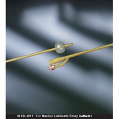 Bard Medical Foley Catheter Bardex Lubricath 2-Way Standard Tip 5 cc Balloon 12 Fr. Hydrophilic Polymer Coated Latex