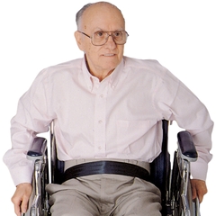 Skil-Care Wheelchair Safety Belt Econo-Belt Up to 50 Inch Waist Attaches with Slider Buckles