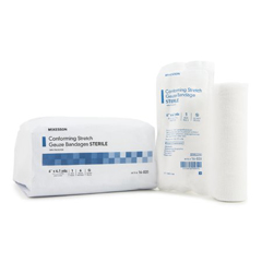 MON999365RL - McKesson - Conforming Bandage Poly Blend 6 X 4-1/10 Yard Roll Sterile