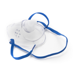 MON1018133CS - McKesson - Oxygen Mask Short Pediatric One Size Fits Most Adjustable Elastic Head Strap