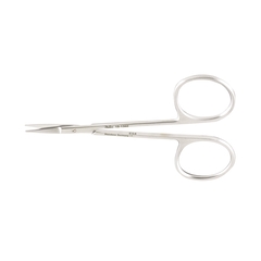 Miltex Medical Vantage&reg; Iris Scissors 4-1/8 Inch Floor Grade Stainless Steel Finger Ring Handle Straight Sharp/Sharp