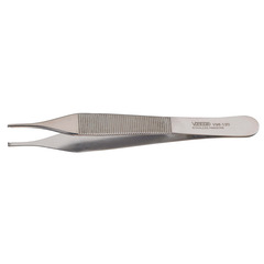 Integra LifeSciences Tissue Forceps Vantage&reg; Adson 4-3/4 Inch Length Floor Grade Stainless Steel NonSterile NonLocking Thumb Handle Straight 1 X 2 Teeth